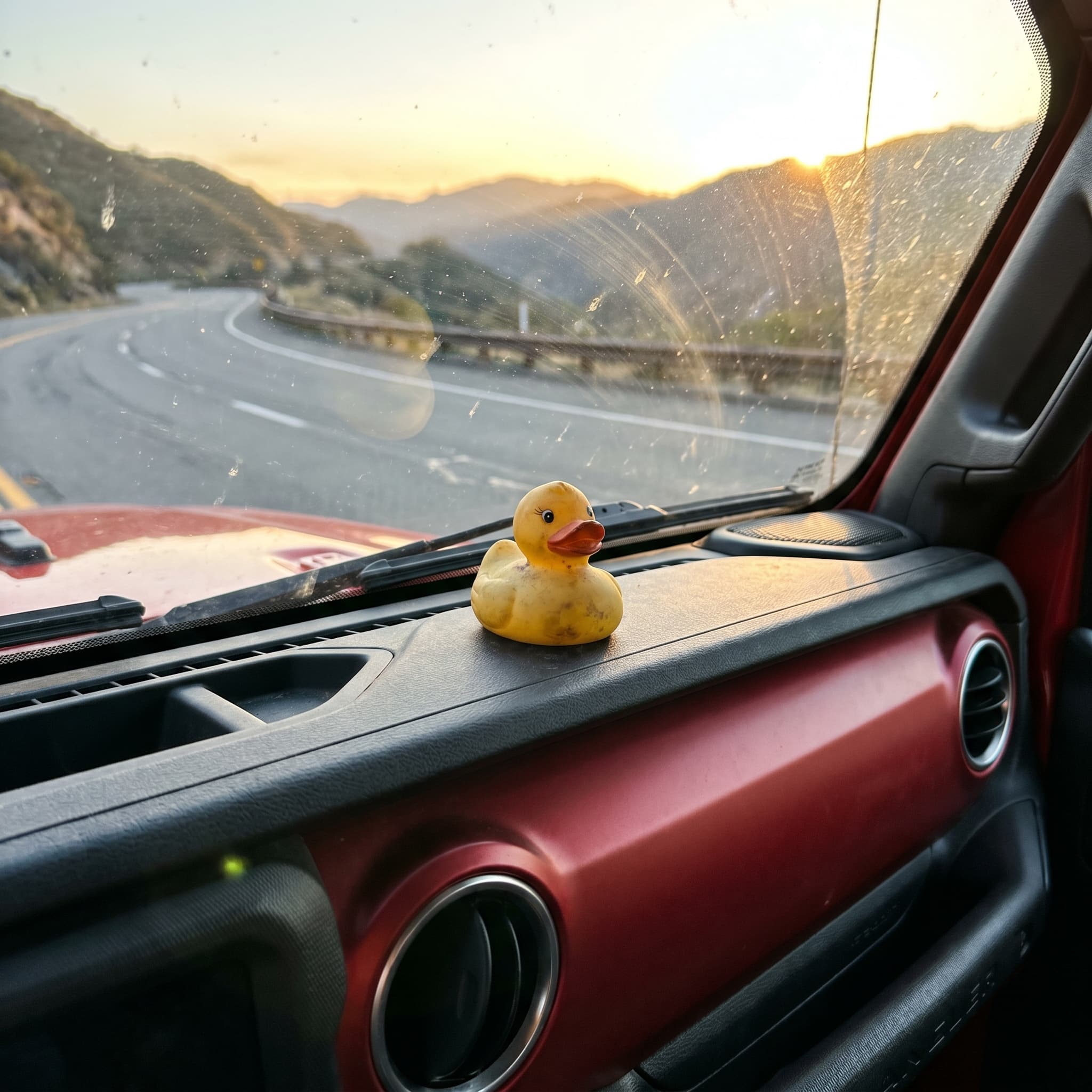 Sunset · the right place for a duck handoff.
